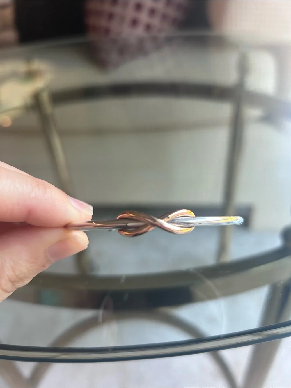 Tiffany & Co Infinity 18K Gold and Sterling Silver Cuff Bracelet - Picture 3 of 8